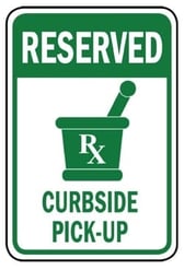 Curbside Pickup Sign RMS Pharmacy POS