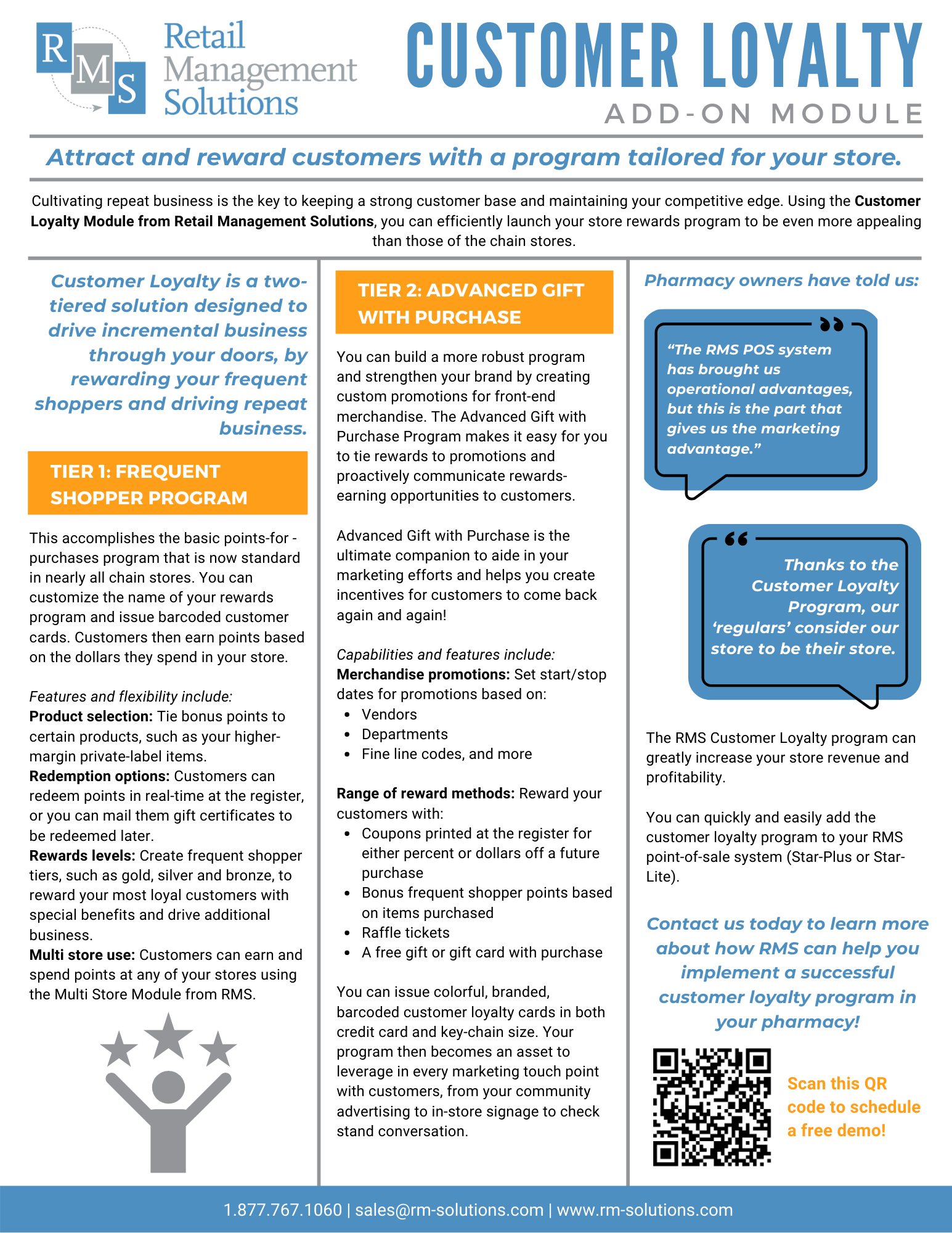 Pharmacy Customer Loyalty Fact Sheet